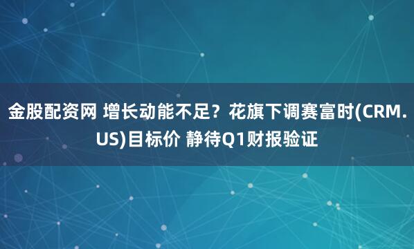 金股配资网 增长动能不足？花旗下调赛富时(CRM.US)目标价 静待Q1财报验证
