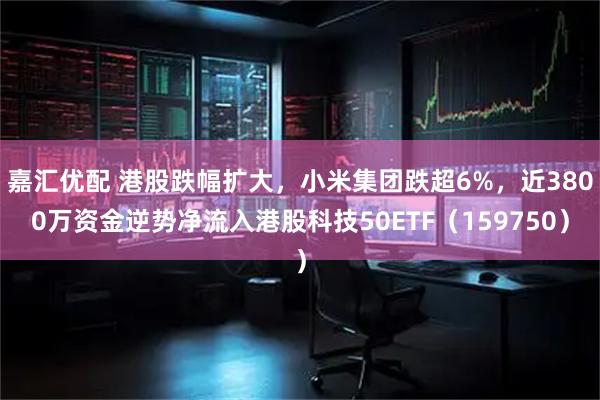 嘉汇优配 港股跌幅扩大，小米集团跌超6%，近3800万资金逆势净流入港股科技50ETF（159750）